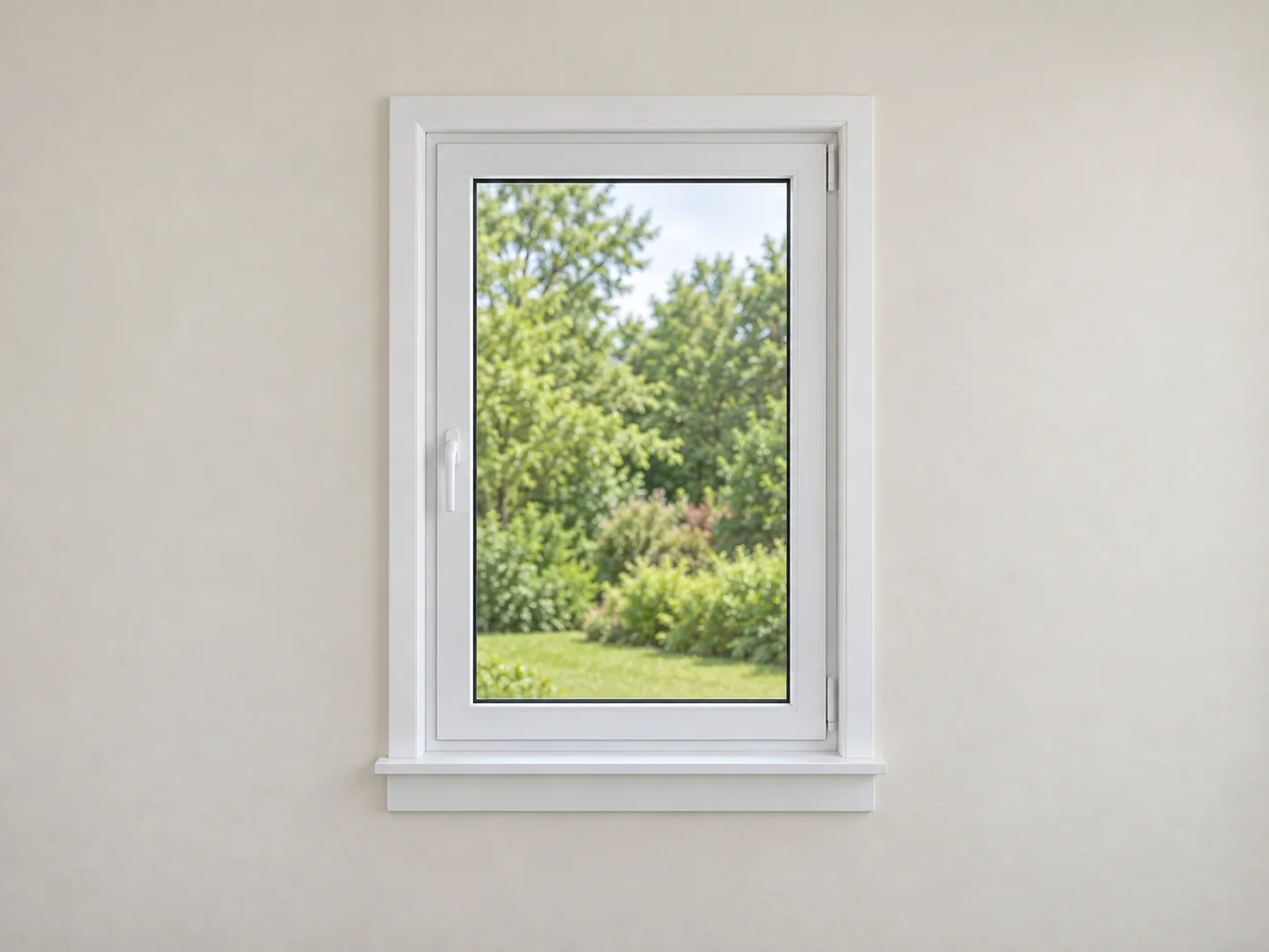 Single tilt and turn window, closed